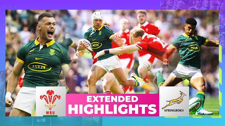 Springboks vs Wales Highlights | Wales vs South Africa International Friendly