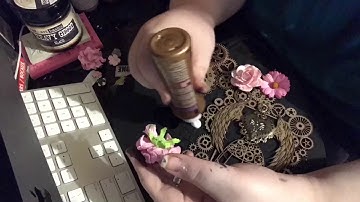 Steampunk Altered Art Mixed Media Wooden Palette -For Sale-