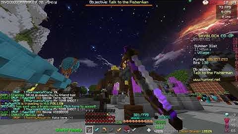 Admins did a little trolling (Terminator shoots 1 arrow) | Hypixel skyblock