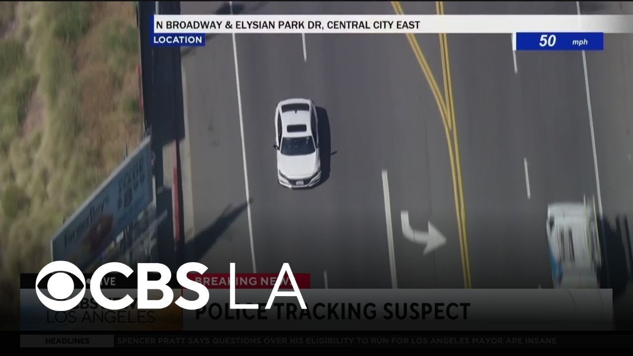 Police take East LA pursuit suspect into custody - YouTube