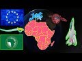 Avrupa vs afrika  ktalar sava sava senaryosu  mttefikli versiyon
