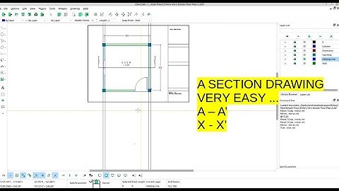 Draw a very very simple house (part 3) SECTION DRAWING