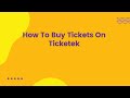 How To Buy Tickets On Ticketek