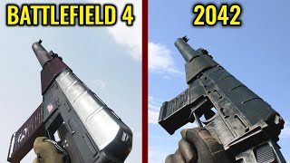 Battlefield 4 vs 2042 (Portal Guns included) - Weapons Comparison