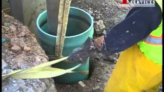 Hydro Excavated Cased Pier Hole | Hydro Excavation | T-Rex Services