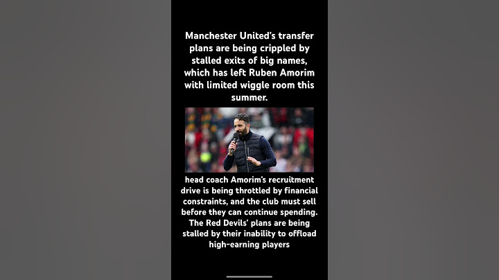 Man Utd transfer setback — unwanted stars crippling Amorim's budget #transfernews #manchesterunited