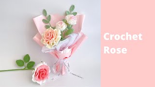 How to crochet a rose | Crochet flower bouquet