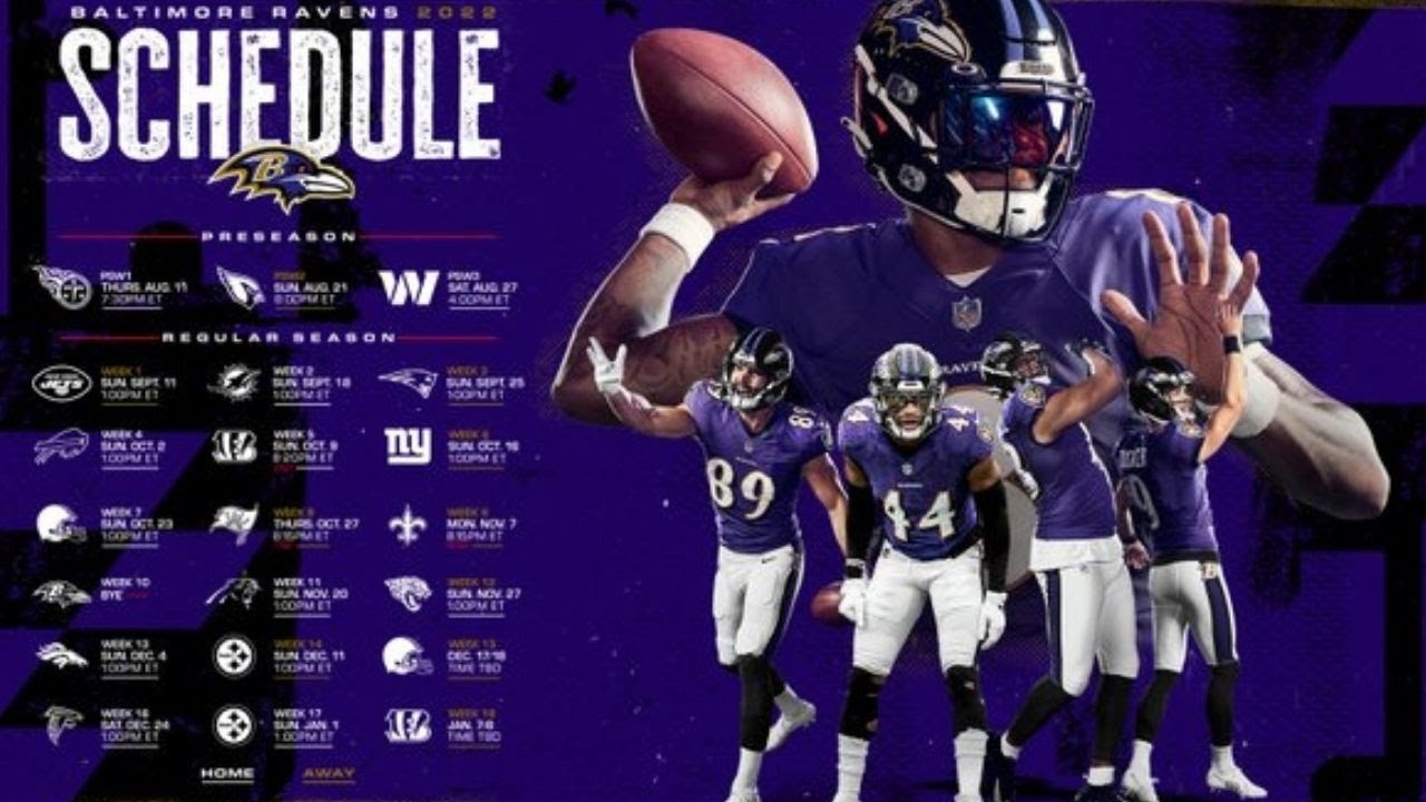THE RAVENS 2022 2023 NFL SCHEDULE REVIEW YouTube