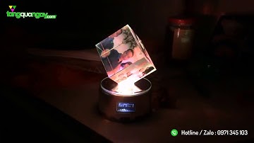 Pha Lê Lập Phương Có Nhạc MP4 Plus | Quà Sinh Nhật | TangQuaNgay.com