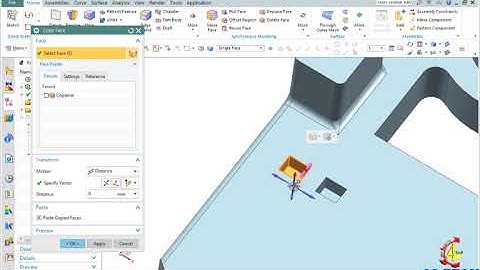 Synchronous on NX : Copy Face, Past Face , Cut Faces