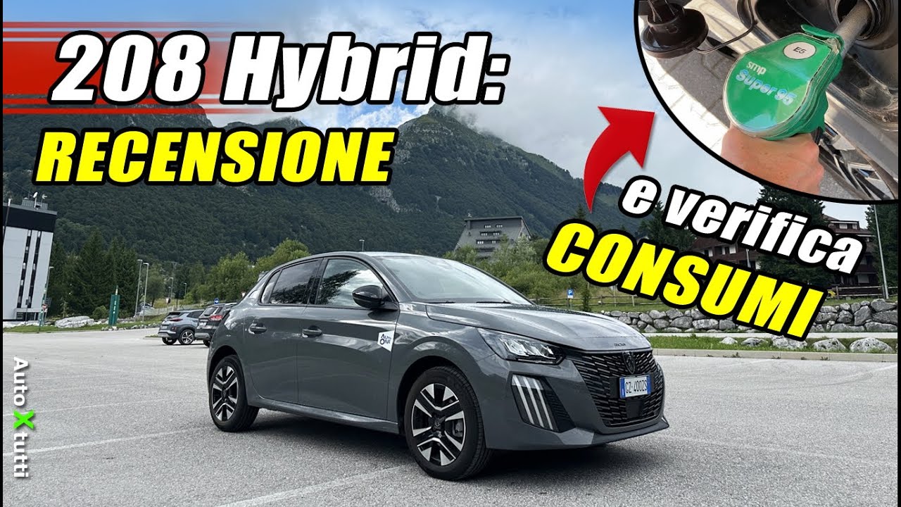 Peugeot 208 Hybrid : Ne vale la pena? Stress TEST e VERIFICA CONSUMI