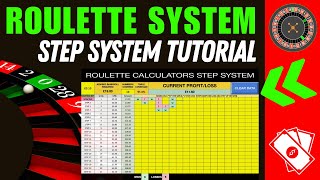 ROULETTE STRATEGY STEP SYSTEM SPREADSHEET EXPLAINED! #makemoneyonline #money #casino #roulette #win