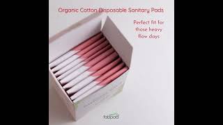 Organic Cotton Disposable Sanitary Pads #fabpad #maketheswitch #biodegradable #best #sanitarypads