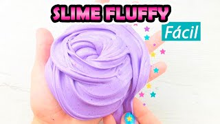 Cómo hacer SLIME FLUFFY muy esponjoso y fácil (Receta)