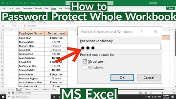 How to Password Protect Workbook in Excel | How to to Password Protect Excel File | Password Protect