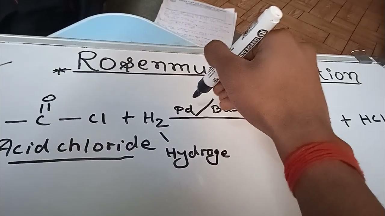 Rosenmund reduction reaction For class 12 NEB board , CEE, IOE 