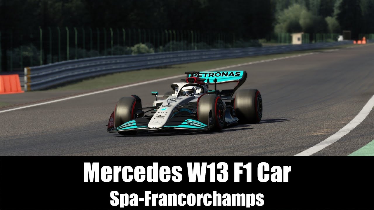 NEW 2022 Mercedes W13 F1 Lewis Hamilton Hotlap at Spa | Assetto Corsa ...