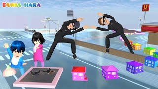 Yuta Mio Jadi Pencuri Profesional 😱 Baby Raksasa Celine Bantu Polisi 🚔🚨 | Sakura School Simulator