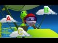 Alphabetabc  song with cute clouds shape abc song  alphabet song  phonics song  nursery rhyme