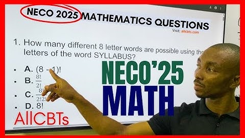 20 NECO 2026 Mathematics Questions That MUST Come Out | 100% Prediction & Full Solutions!