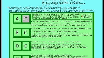 TI 83+/84+ z80 Assembly tutorial- Part 1: registers