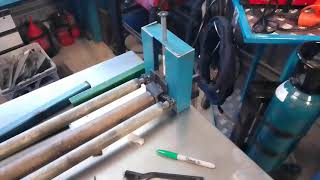 homemade slip roller from scrap metal update