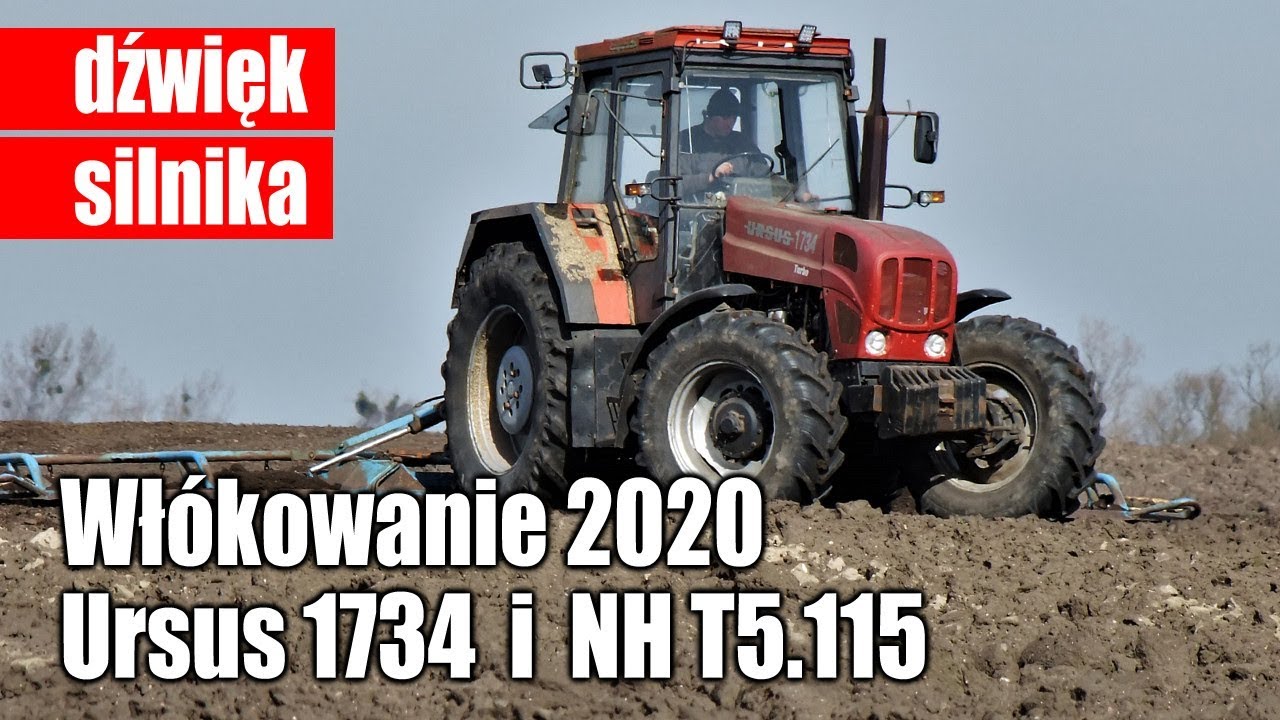 maxresdefault Wiosna na Kujawach 2020. Ursus 1734 i New Holland T5.115 – włókowanie (VIDEO)