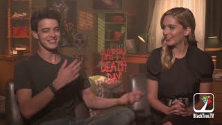 Happy Death Day interview w/ Israel Broussard and Jessica Rothe