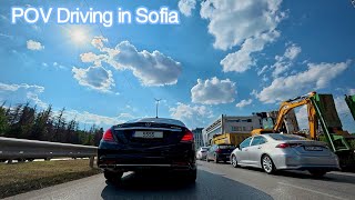 Driving in Eastern Europe | Realistic POV Traffic Drive in Sofia, Bulgaria