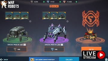 WAR ROBOTS LIVE STREAM NEW CRATE OPENING UPDATE 8.8 IS IT WORTH IT? #WARROBOTS