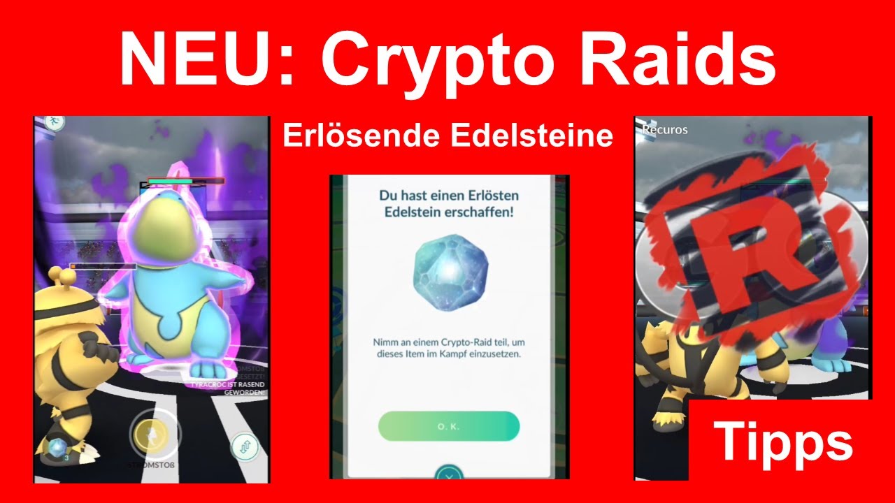 Neu: Crypto Raids. Infos und Tipps. Crypto-Scherbe und erlöster Edelstein -  Pokemon GO Deutsch 424