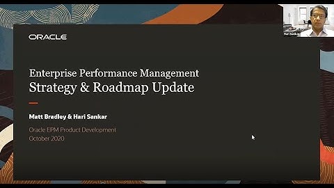 Oracle EPM Roadmap Keynote - Solutions 2020