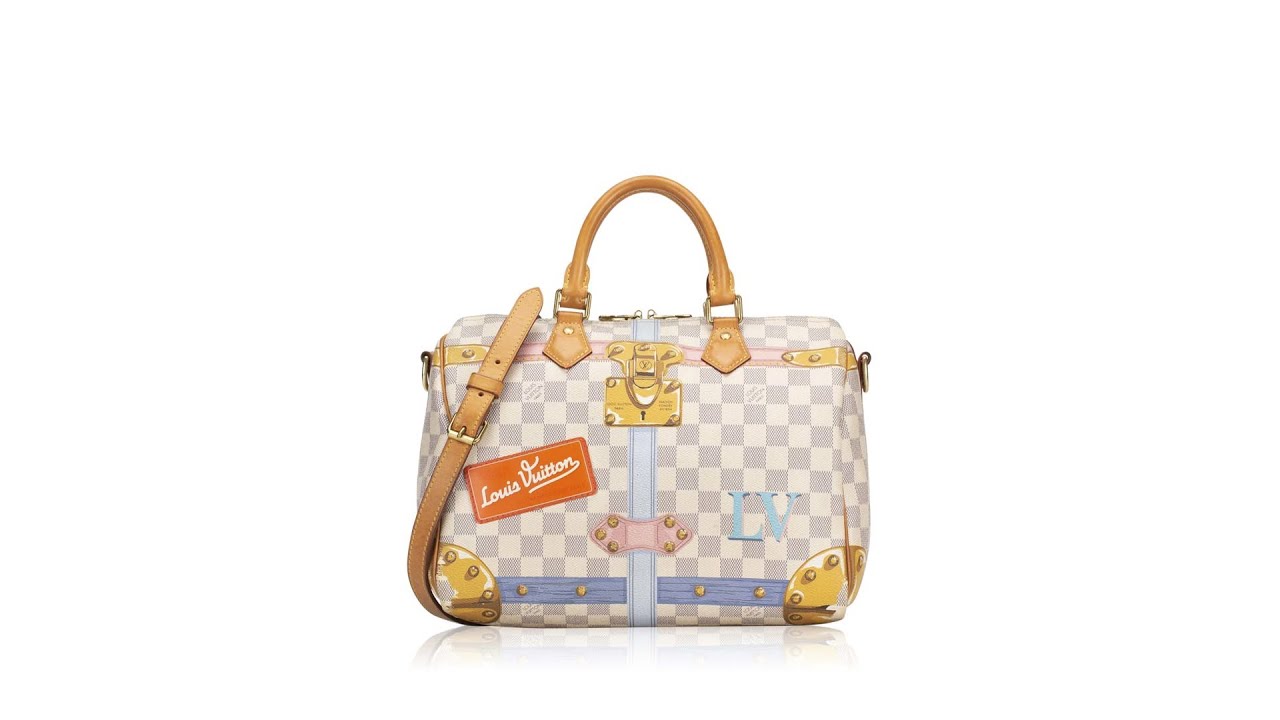 Louis Vuitton Speedy Bandoulière 30 Beige Damier Azur