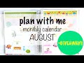 Plan with me - August Tropical Fish + 1K GIVEAWAY! [CLOSED]