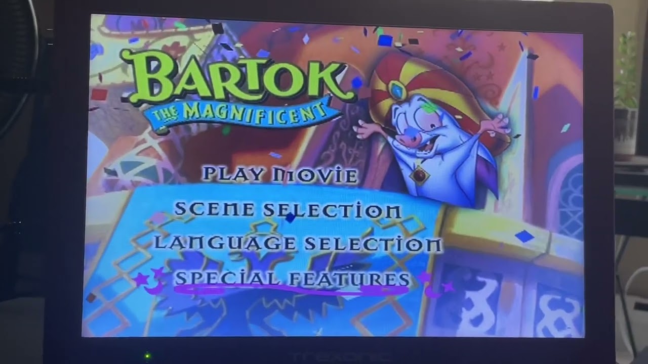 Bartok The Magnificent DVD menu walkthrough from 20th Century Fox