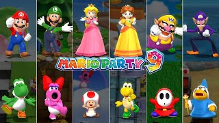 Mario Party 9 // All Characters [2nd Place]
