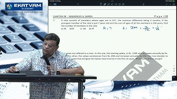 CA FDN Annual Batch Maths  By Prof. GB Joshi | May 24 Exam | Ekatvam Academy | Day 2