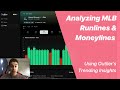 Analyzing runlines  moneylines using outliers trending insights