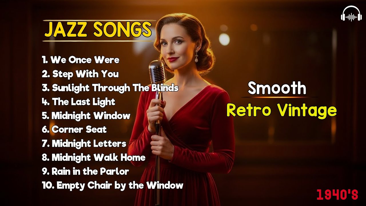 1940s Elegant Jazz Lounge Playlist – Smooth Vintage Retro Jazz for Night Ambience