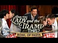 Can You Lady and the Tramp This Bowl of Pasta? | The Tonight Show Starring Jimmy Fallon