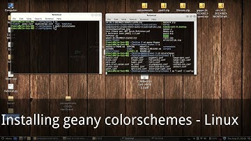Installing Geany colorschemes - Linux