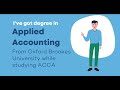 How to get a BSc (Hons) Degree in Applied Accounting while studying for ACCA qualification?