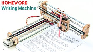 How To Make Wooden Writing Machine For Arduino Science Project | UUNA TEK iDraw H