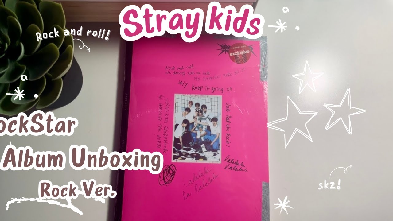 Stray Kids Rock-Star album Unboxing! Rock, Roll, Postcard and