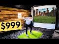 How I Built My Dream Golf Simulator For Only $______ (DIY CHEAP EASY GARAGE SIM)