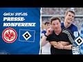 „EIN GROSSER SCHRITT ZU UNSEREM ZIEL" | Matchday-Pressekonferenz | Eintracht Frankfurt vs. HSV