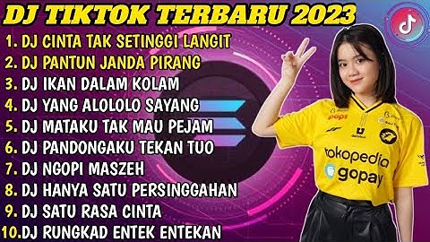 DJ TIKTOK TERBARU 2023 🎵 DJ CINTAKU PADAMU TAK SETINGGI LANGIT 🎵 DJ PANTUN JANDA PIRANG 🎵 DJ IKAN