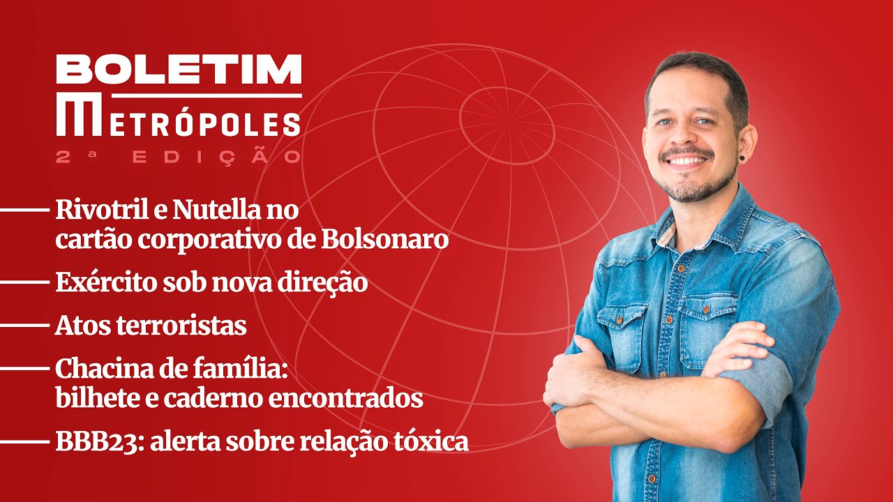 Rivotril e Nutella no cartão de Bolsonaro/ Exército sob nova direção/ Atos terroristas/ Chacina/ BBB