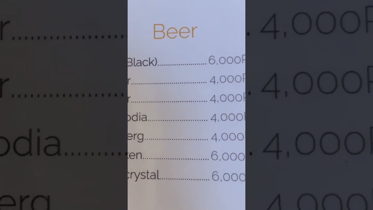 Beers In Cambodia Are Cheaper Than Water Many Countries