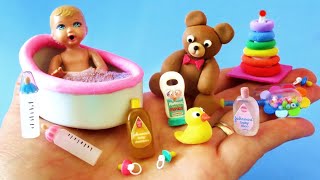 10 DIY nuevas ideas en miniatura para el Bebe Barbie manualidades Easy Craft